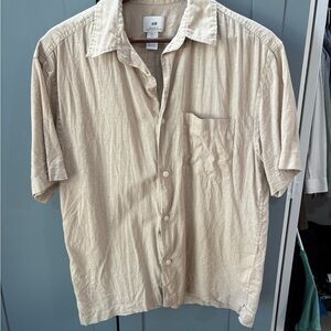 H&M Light Tan Men's Casual Shirt